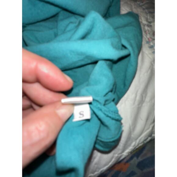 VINTAGE 90's ROLLING STONES TURQUOISE BAND TEE BODYCON DRESS - Picture 8 of 8